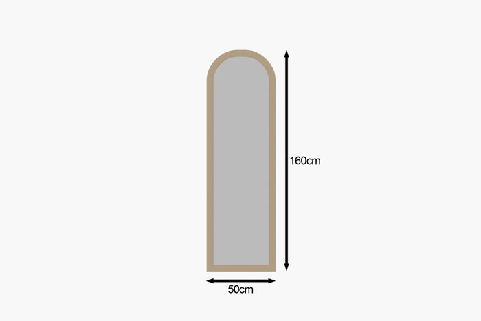 Hanah Home Emma - Sand Espejo de 50x160 cm Color Arena